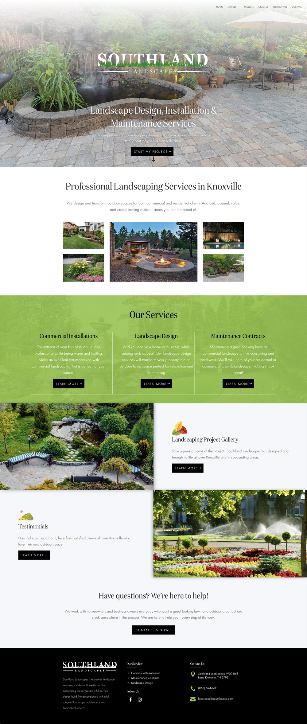 southland landscapes website