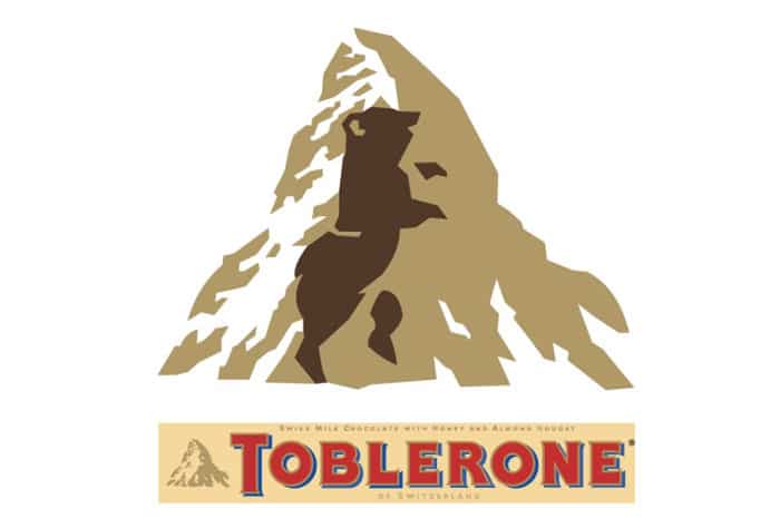 Toblerone clever logos hidden bear