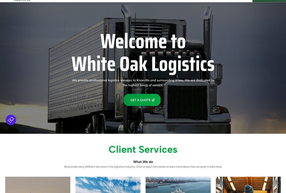 White Oak Logistics Custom Website