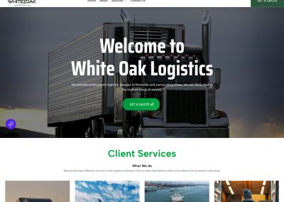 White Oak Logistics Custom Website