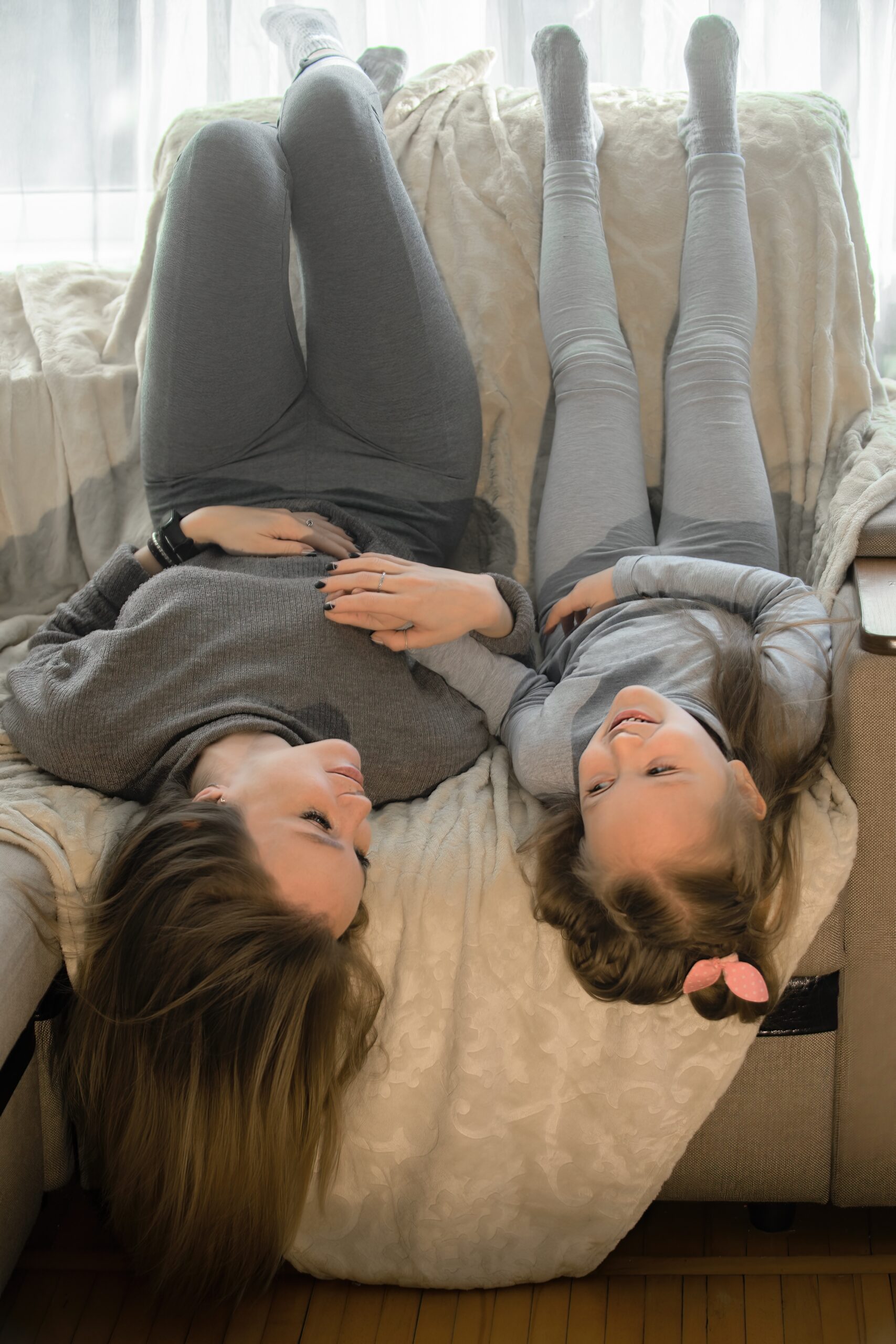 Family having fun at home