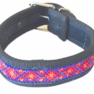 Collar Modelo  Ojo de Dios  Variante Azul y Rojo