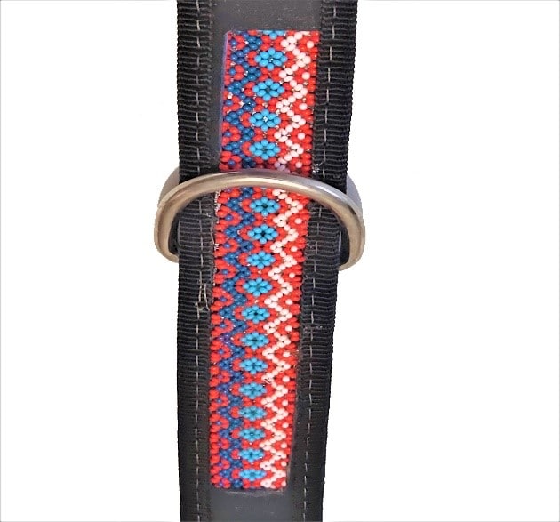 Collar Modelo Variante 2 Ojo de Dios Rojo y Azul - Image 3