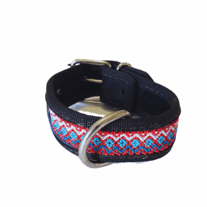 Collar Modelo Variante 2 Ojo de Dios Rojo y Azul