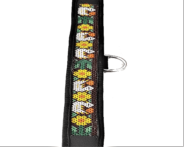 HETS' I LUVI collar para mascotas con diseño colorido y bordado artesanal, ideal para perros pequeños, resistente y cómodo para el uso diario.