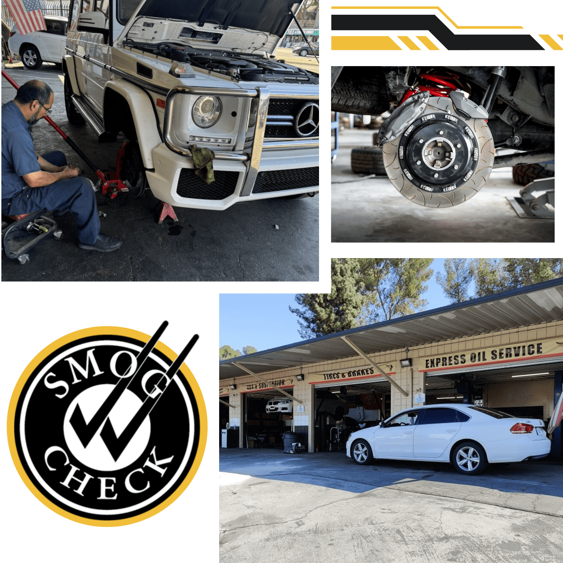 Mercedes-Benz G-Class undergoing maintenance at Hillside Auto Clinic.