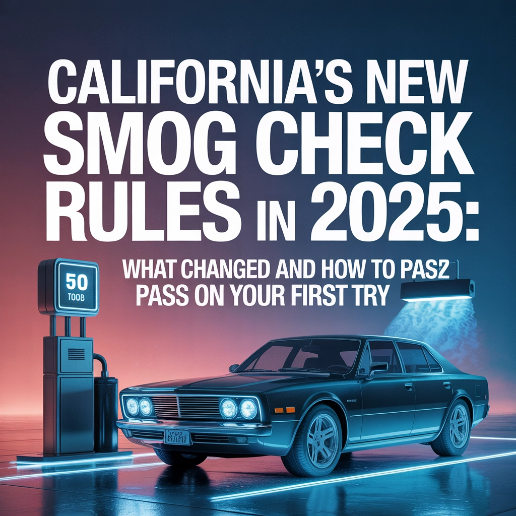 California smog check regulations for 2025 and how to pass on your first try.