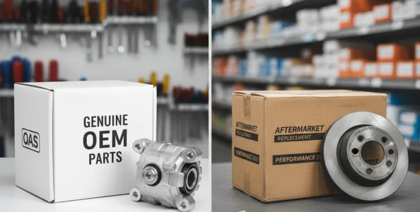 OEM vs aftermarket auto parts comparison for vehicle repair choices.