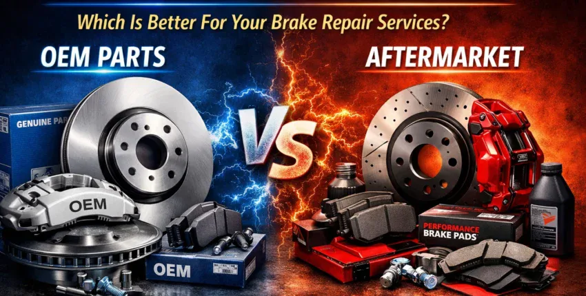 High-quality OEM and aftermarket brake parts comparison for vehicle maintenance and repair services.