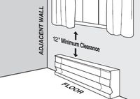 Cadet Baseboard Heater Clearances