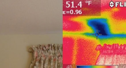 Water at ceiling