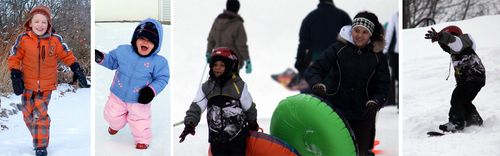 Family snow fun