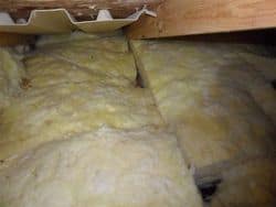 Poorly installed fiberglass batts