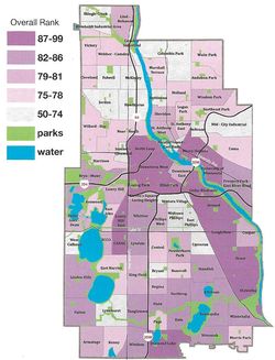 Mpls-neighborhood rank map