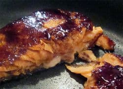 Salmon-ginger glaze