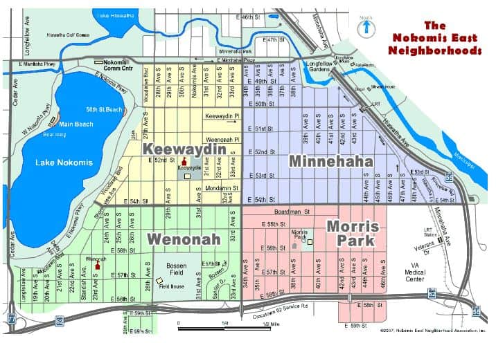 Minnehaha-nokomis east map1
