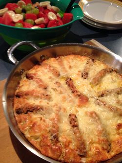 Potato sausage spinach breakfast Potato sausage spinach breakfast