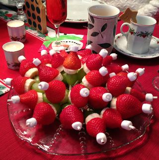 Grinch kabobs Grinch kabobs