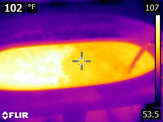 Bath tub filling, no more hot water