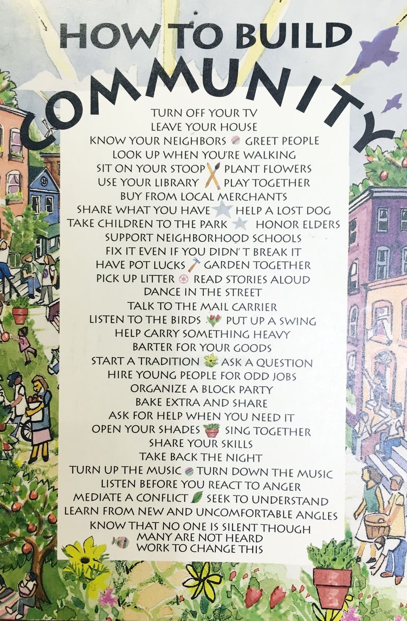 How to build community