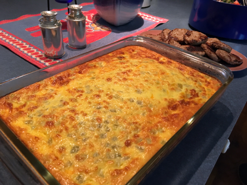 Fresh corn breakfast casserole