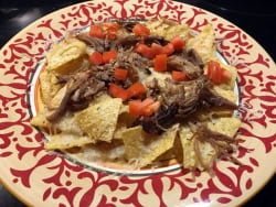Pulled-pork nachos