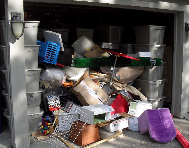 Packed garage cover