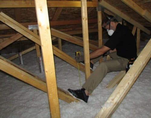 Attic inspection with Bill