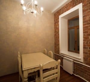 dining-room light too high