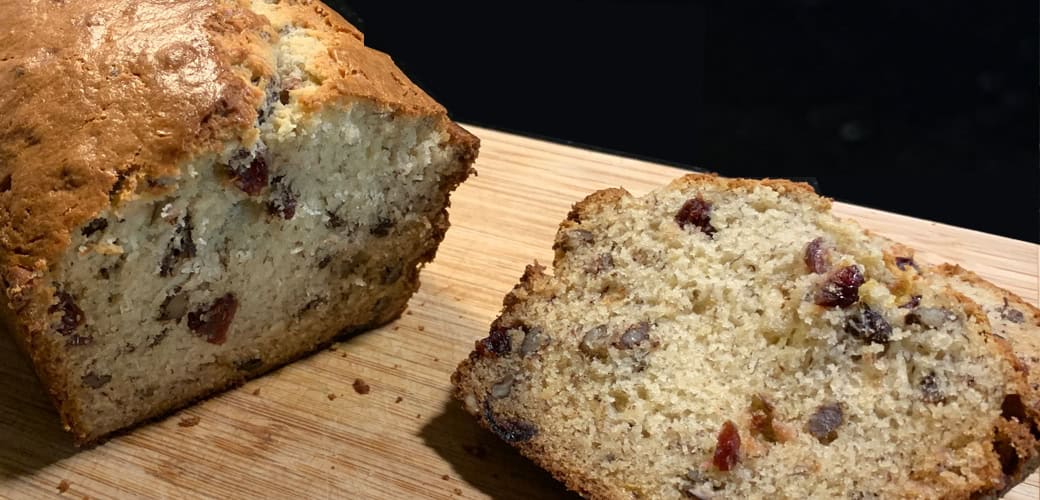 banana crasin pecan bread