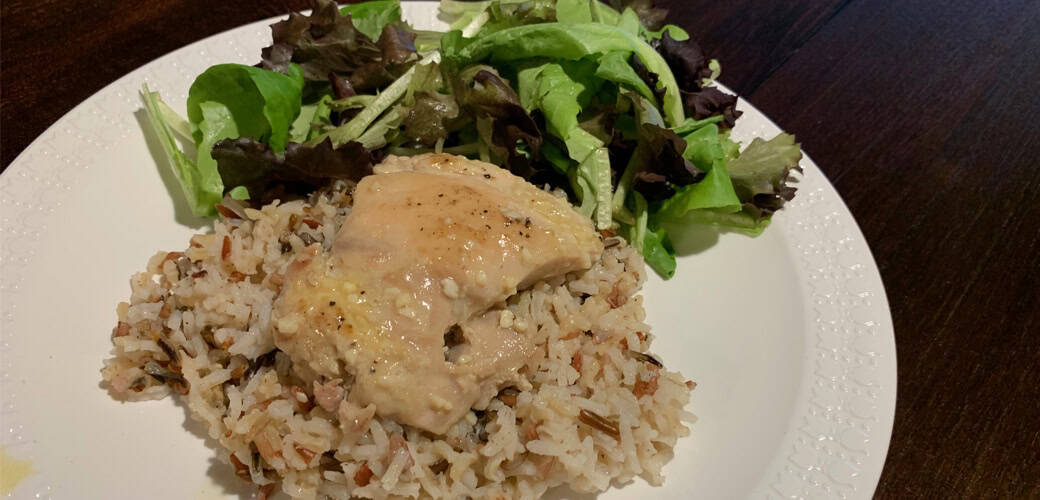 chicken thighs garlic