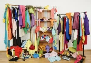 messy closet