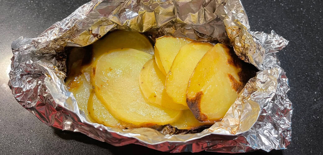 potatoes-grilled foil