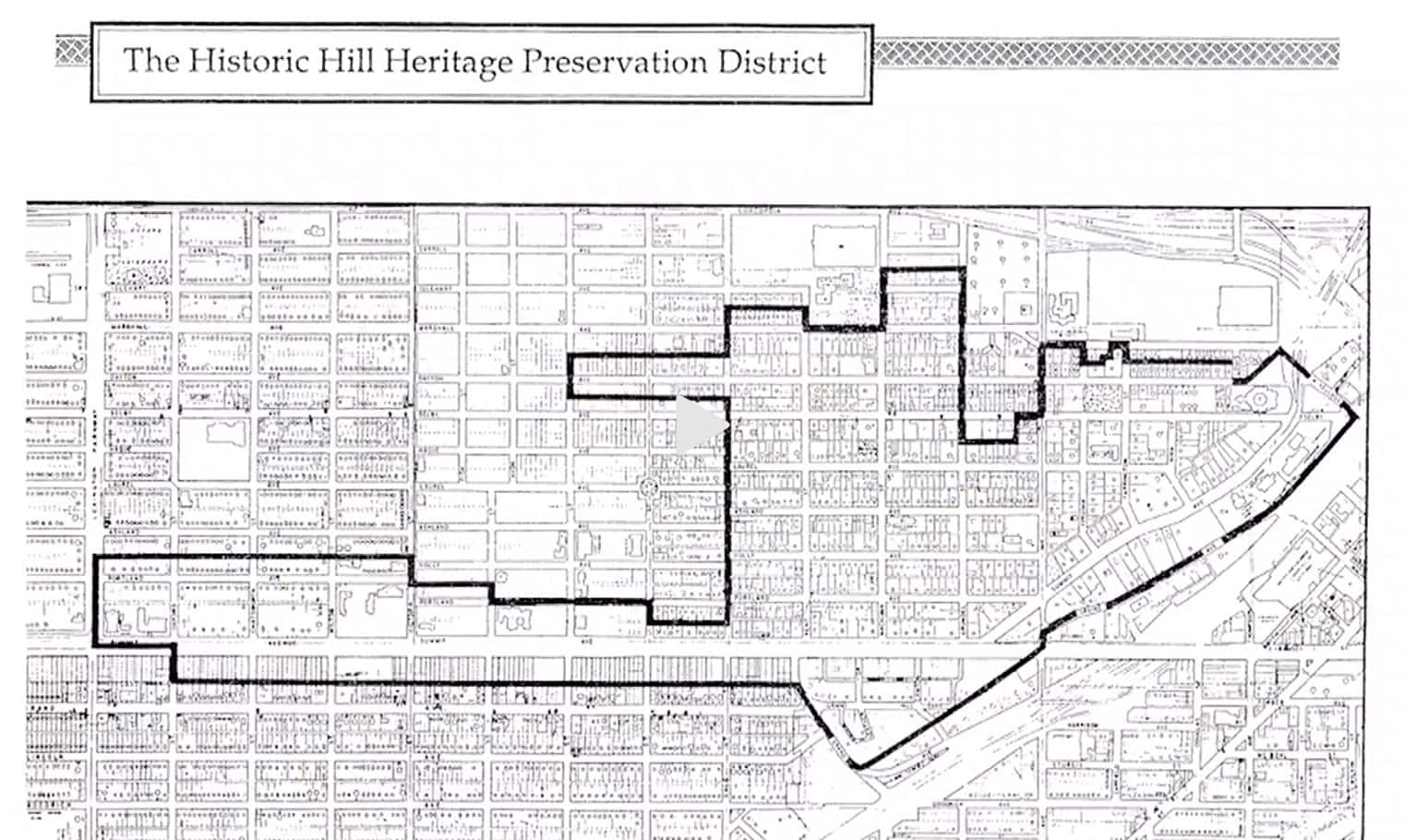 historic hill – preservation district map