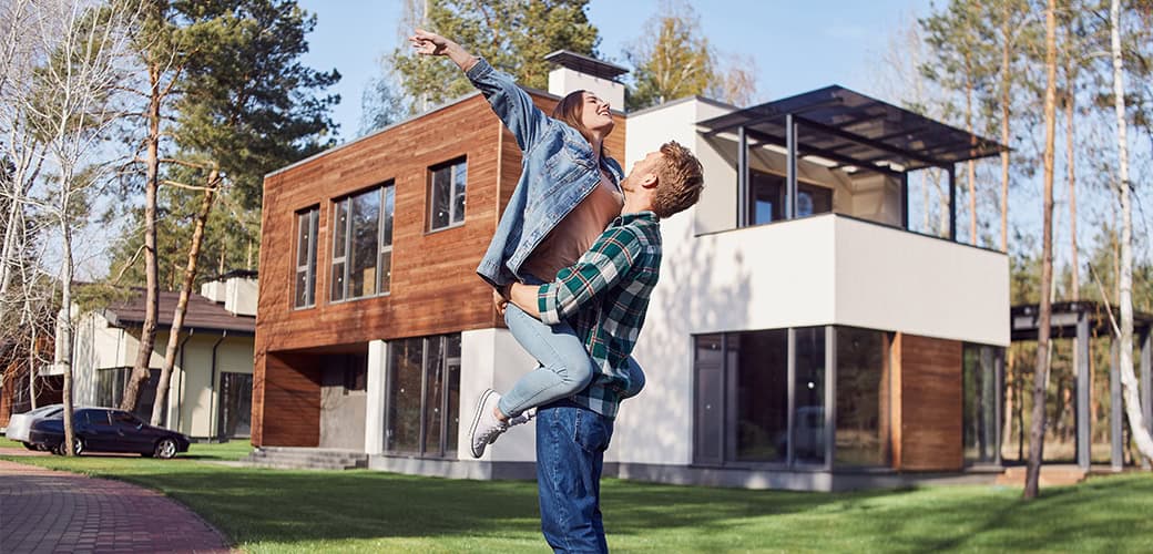 jumping for joy outside