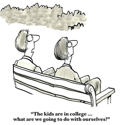 empty nesters – cartoon
