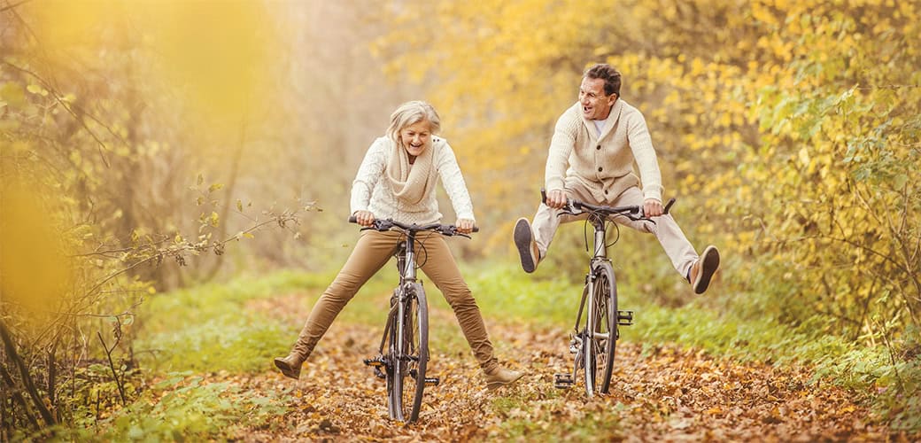 Couple On Bikes