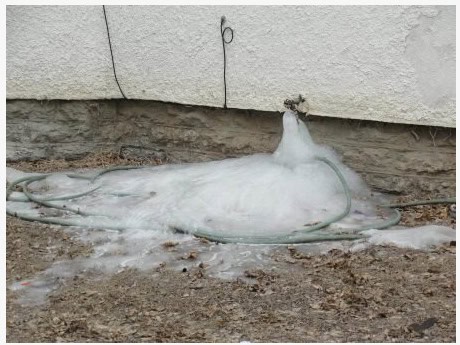 Freezing Outdoor Faucet