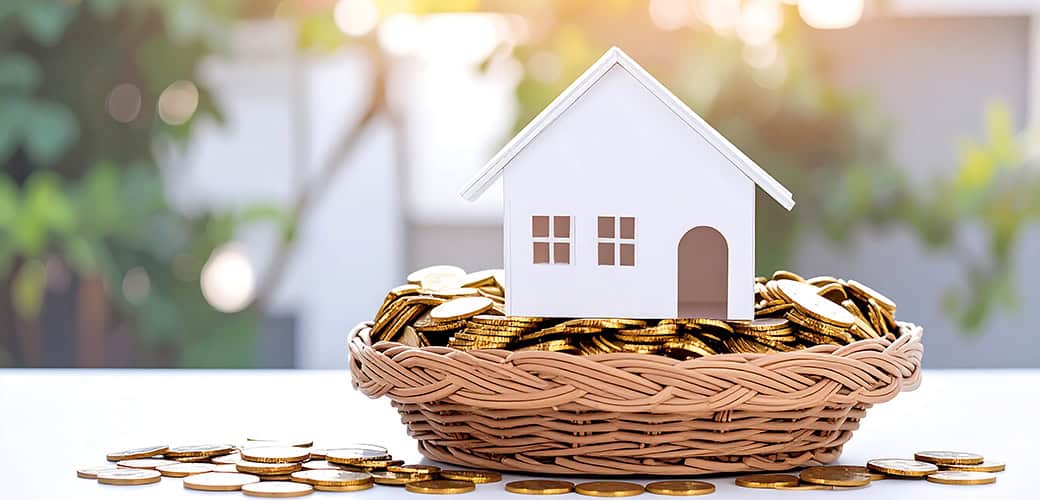 House Basket Of Money