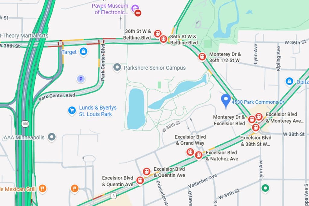4530 Park Commons   Bus Stops