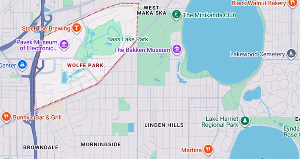 Wolfe Park Map