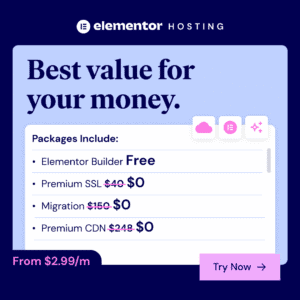Elementor hosting - best value for your money.