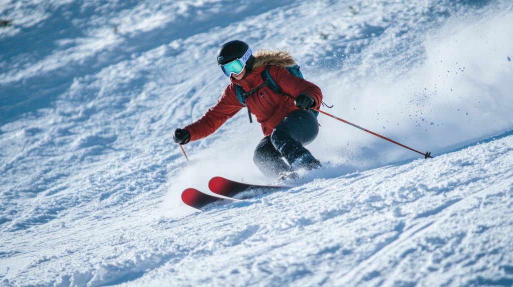 Esquiador en Grandvalira con vistas a Pas de la Casa