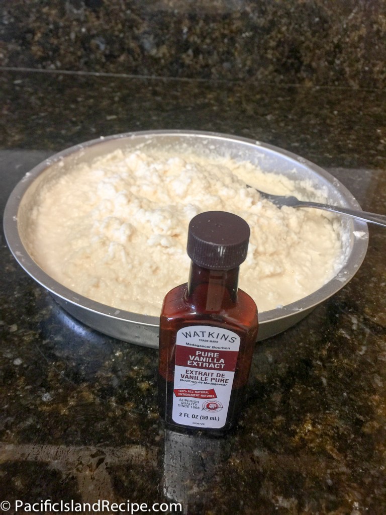 Cassava Cake with a bit of vanilla.