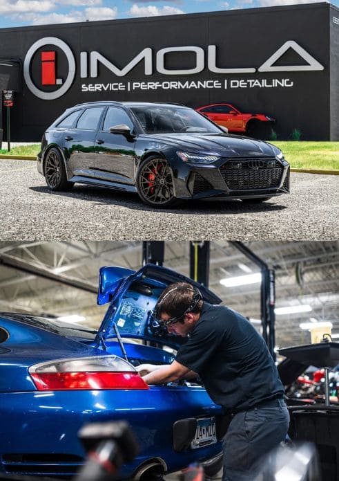 Imola Motorsports high-performance car service and detailing center.