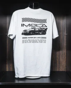 Limited Edition Imola Motorsports T-Shirt with Bugatti Bolide design.