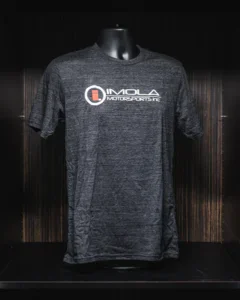 Gray Imola Motorsports T-Shirt with logo for racing fans.