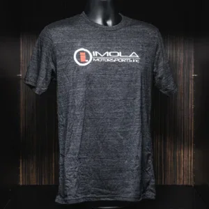 Gray Imola Motorsports T-Shirt with logo for racing fans.