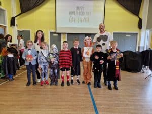 Children enjoying group activity at Inchmarlo care home in Scotland.