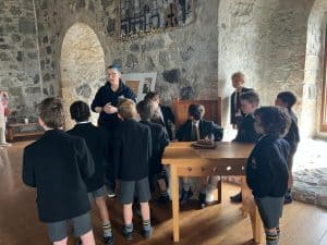Junior students learning history at Inchmarlo.